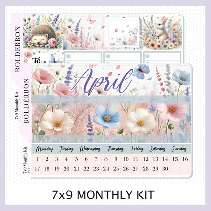 APRIL 7x9 Monthly Sticker Kit || Spring Dream