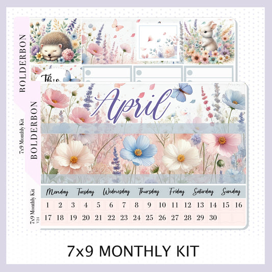 APRIL 7x9 Monthly Sticker Kit || Spring Dream