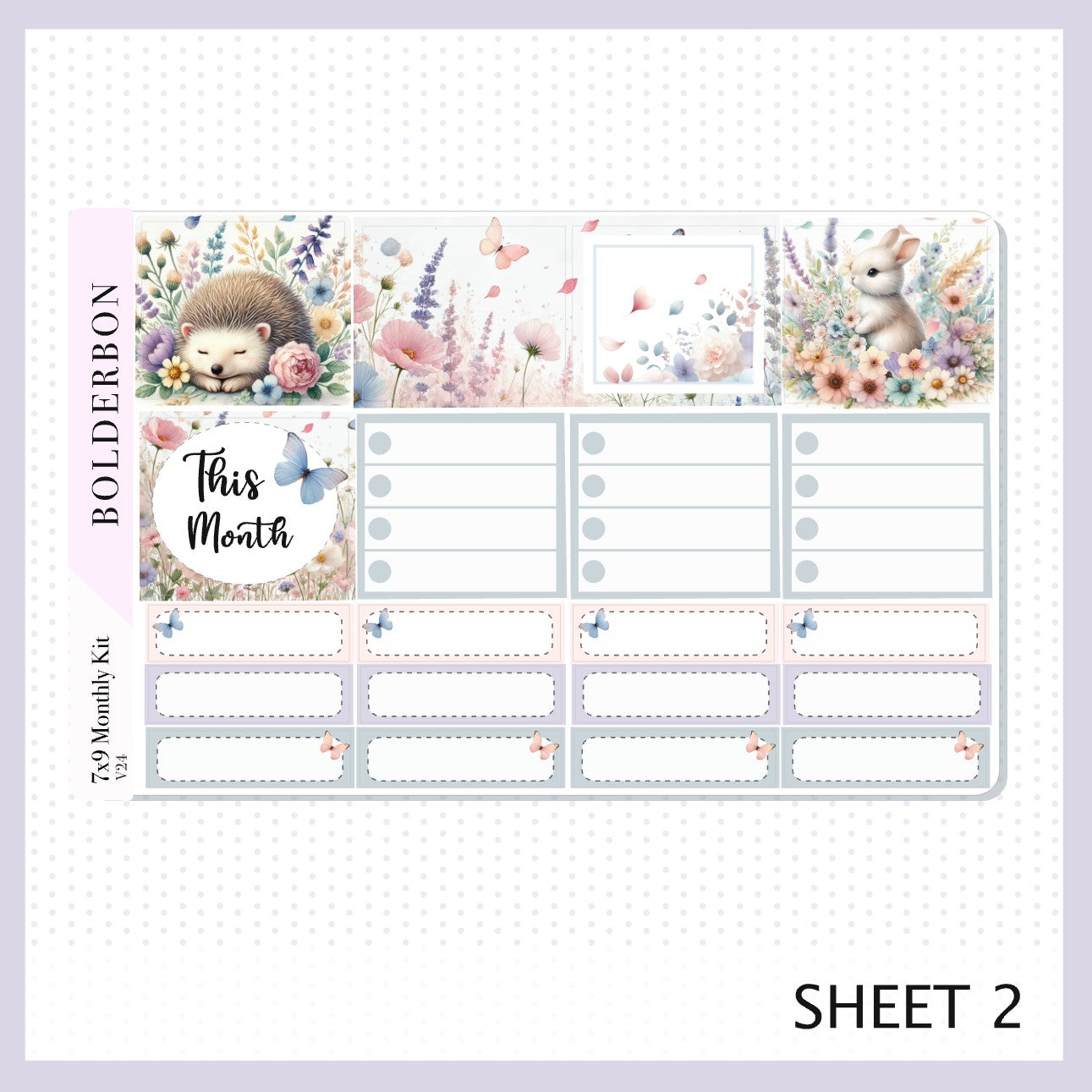 APRIL 7x9 Monthly Sticker Kit || Spring Dream