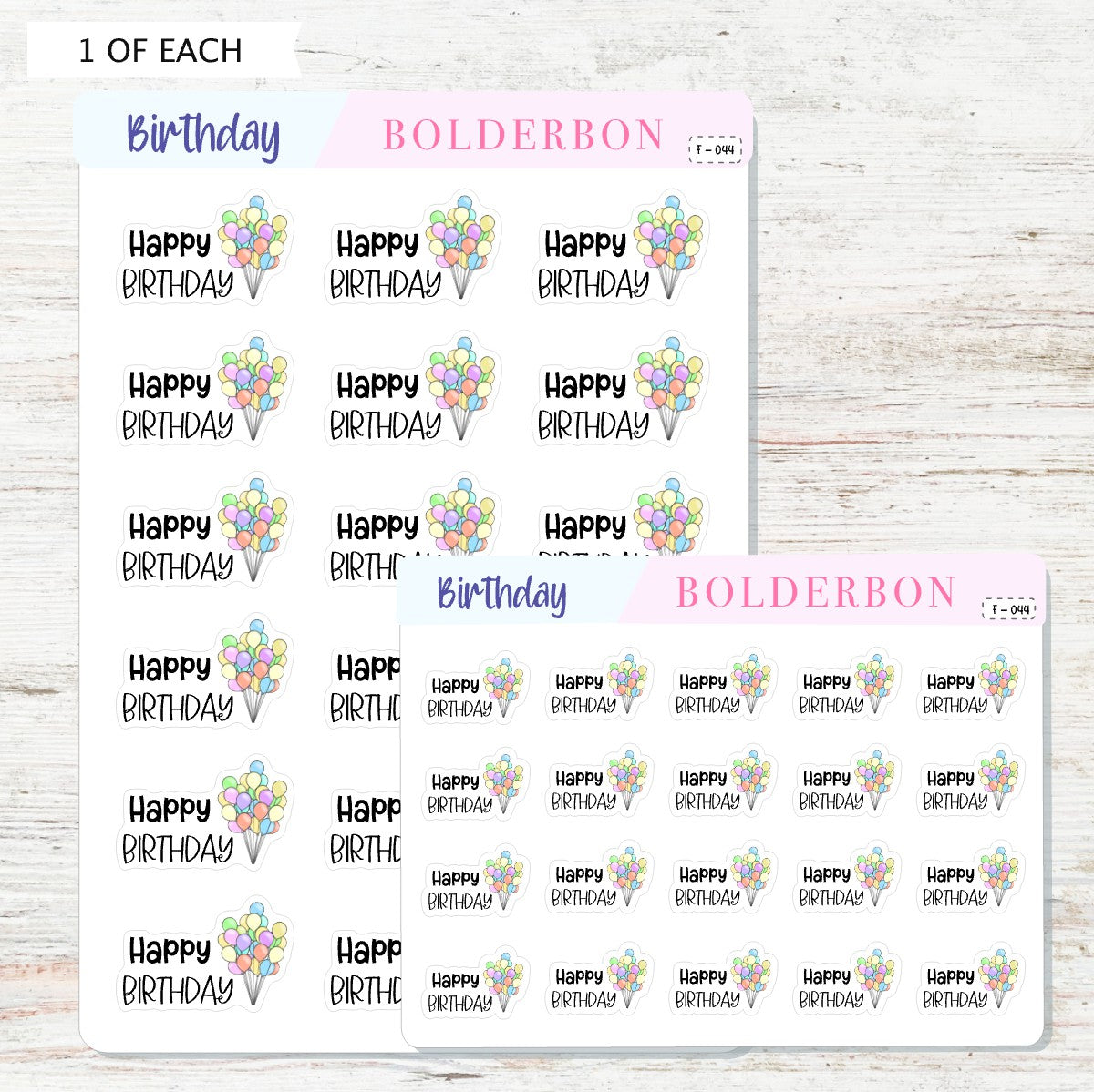 HAPPY BIRTHDAY BALLOON  || Planner Stickers