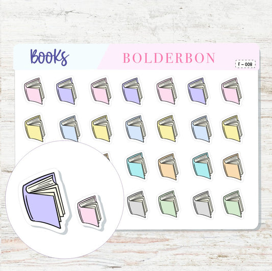 BOOK Planner Stickers || Reading, Study, Library, School