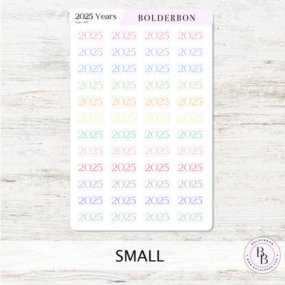 2025 YEAR - COLORFUL  || Script Planner Stickers