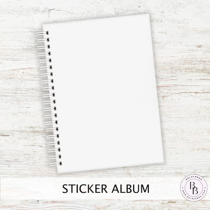 CLEAR Reusable Sticker Album || 5x7 Reusable Coil Sticker Book