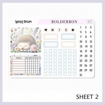 SPRING DREAM "A5 Compact Vertical" || Planner Sticker Kit