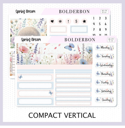 SPRING DREAM "A5 Compact Vertical" || Planner Sticker Kit