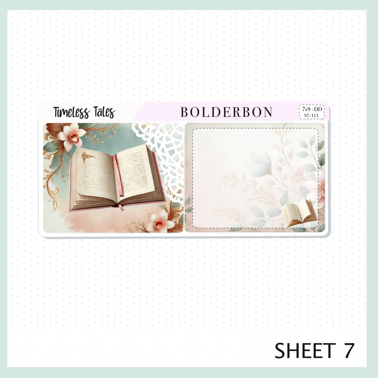 TIMELESS TALES 7x9 Daily Duo || Planner Sticker Kit for Erin Condren