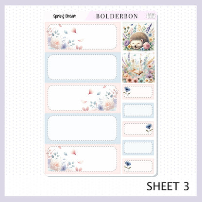 SPRING DREAM 7x9 Daily Duo || Planner Sticker Kit for Erin Condren