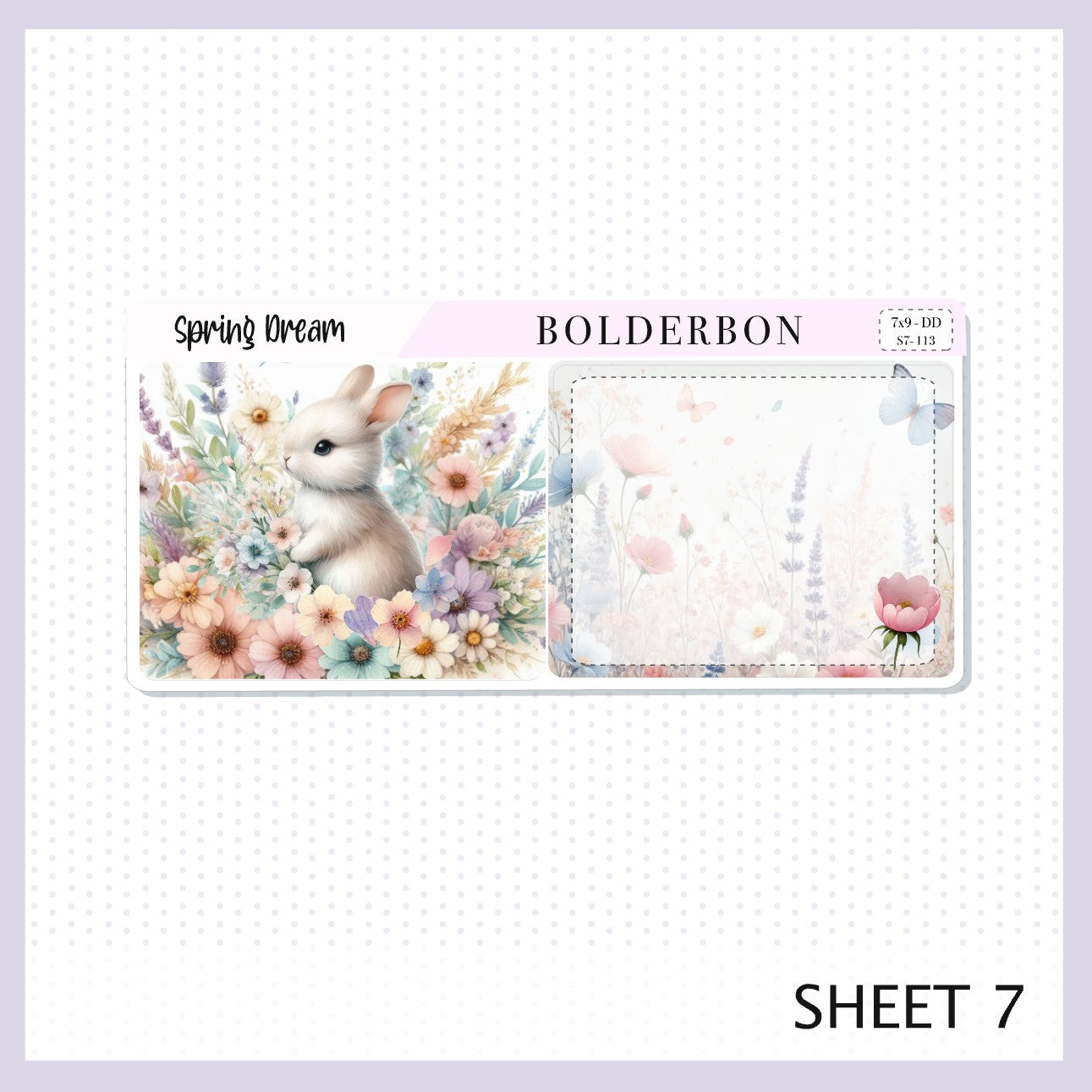 SPRING DREAM 7x9 Daily Duo || Planner Sticker Kit for Erin Condren