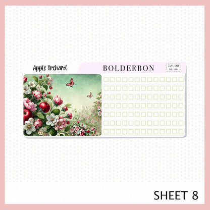 APPLE ORCHARD 7x9 Daily Duo || Planner Sticker Kit for Erin Condren