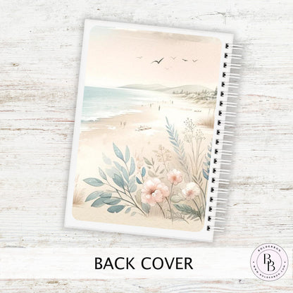 GENTLE WAVES Reusable Sticker Album || 5x7 Reusable Coil Sticker Book