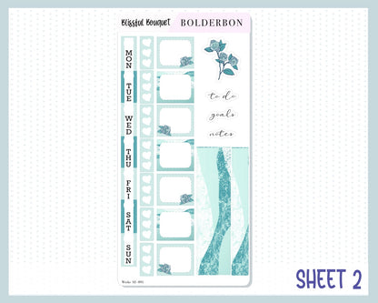 BLISSFUL BOUQUET Hobonichi Weeks || Weekly Planner Sticker Kit