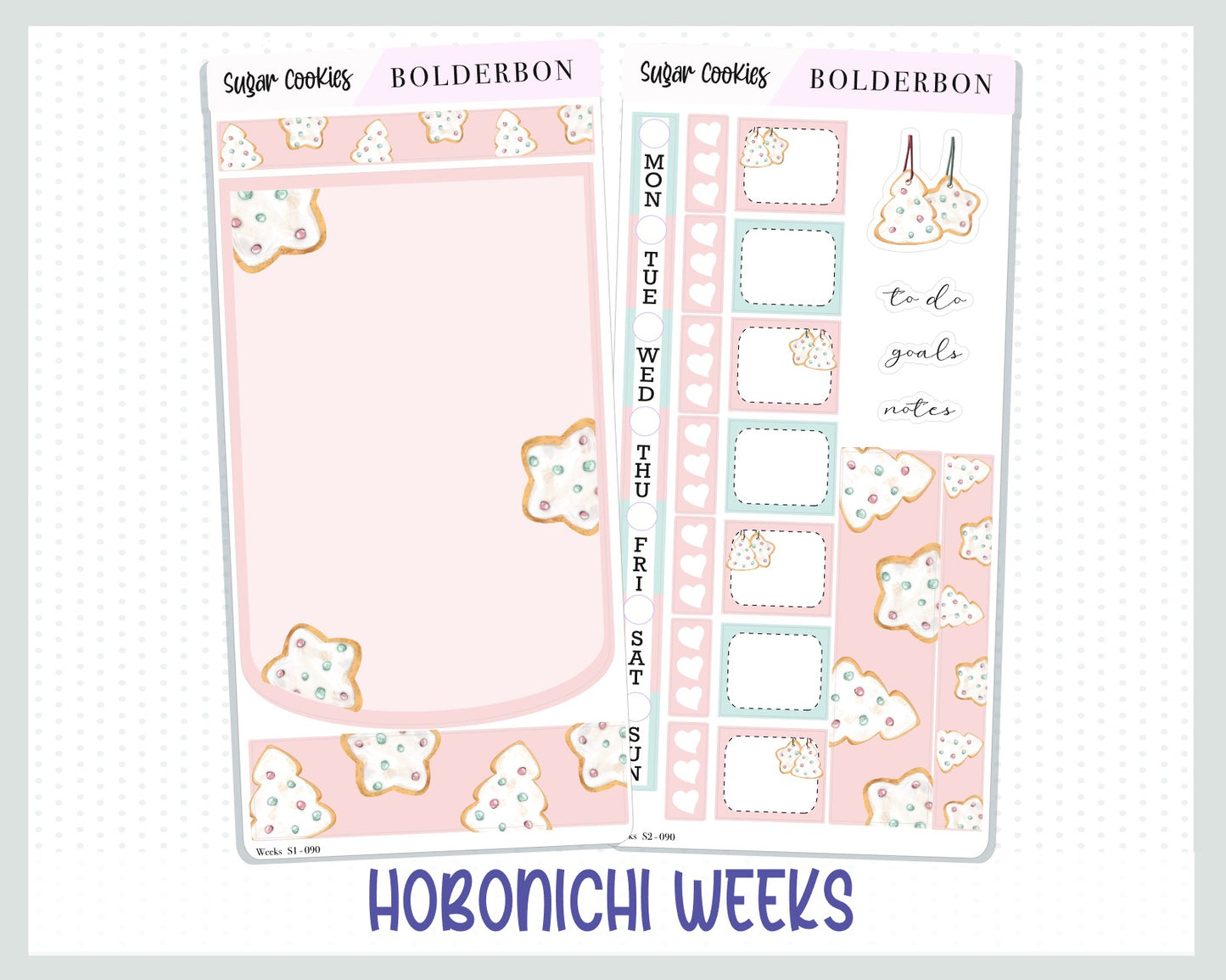 SUGAR COOKIES Hobonichi Weeks || Weekly Planner Sticker Kit