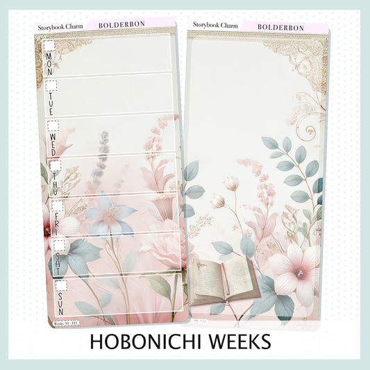 STORYBOOK CHARM Hobonichi Weeks || Planner Sticker Kit, Bookish