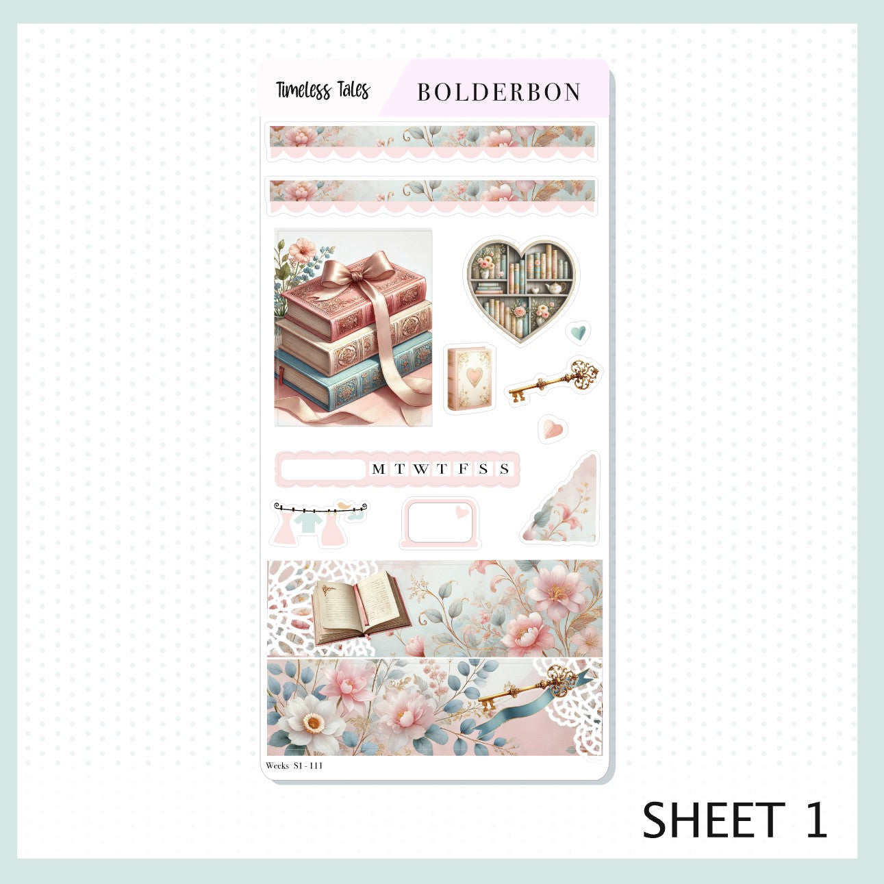 TIMELESS TALES Hobonichi Weeks || Planner Sticker Kit