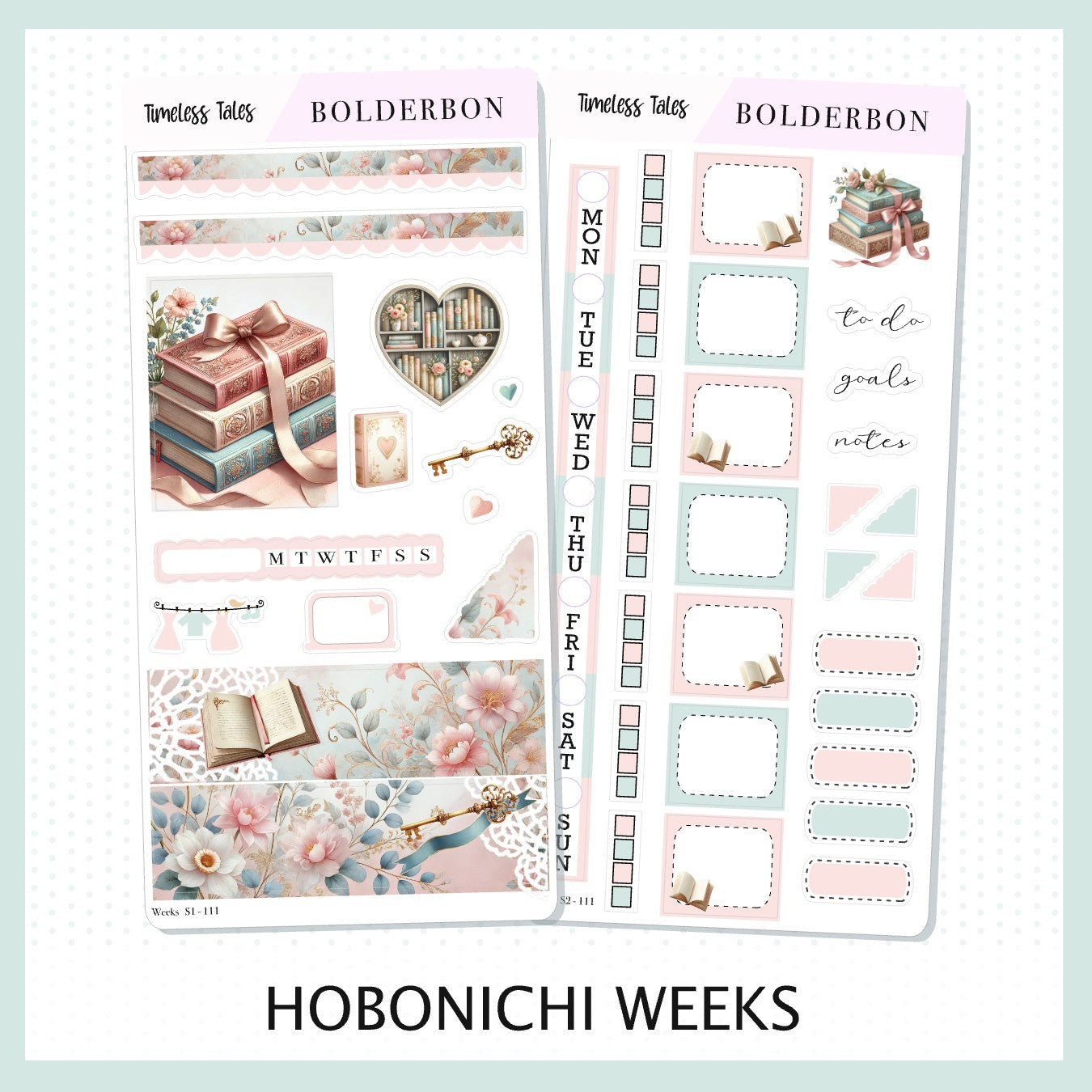 TIMELESS TALES Hobonichi Weeks || Planner Sticker Kit