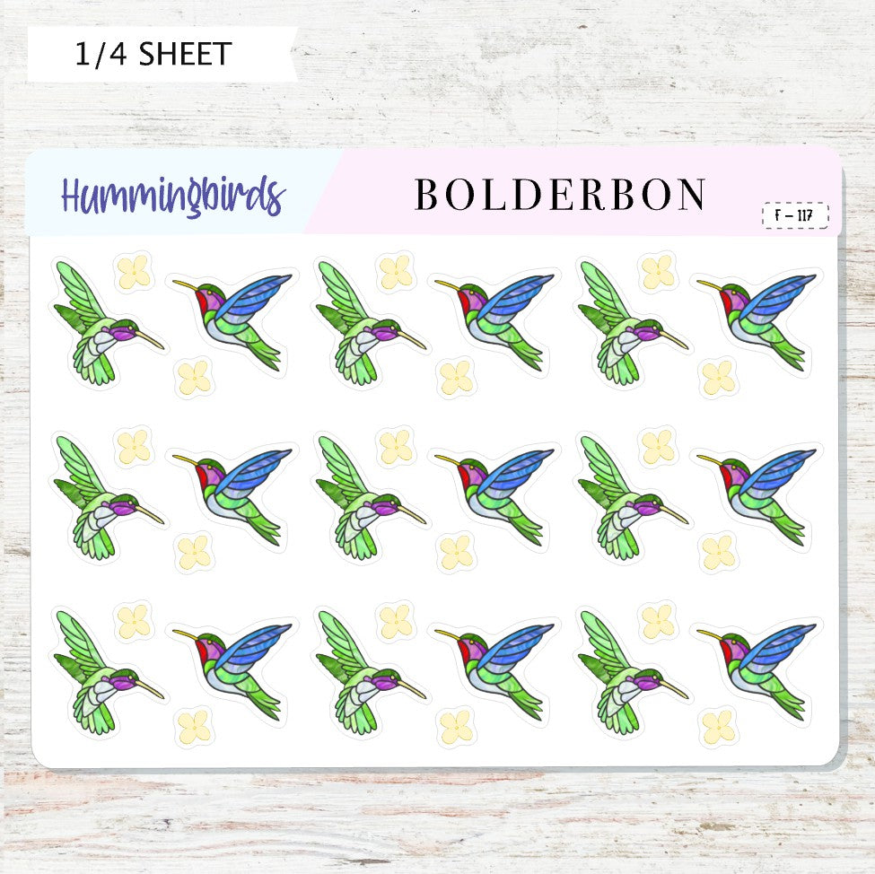 HUMMINGBIRD || Icon Planner Stickers