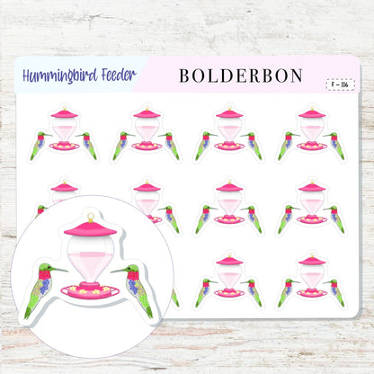 HUMMINGBIRD FEEDER || Icon Planner Stickers