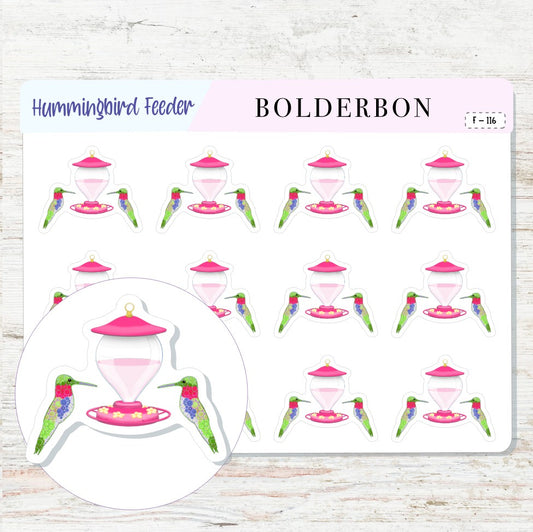 HUMMINGBIRD FEEDER || Icon Planner Stickers