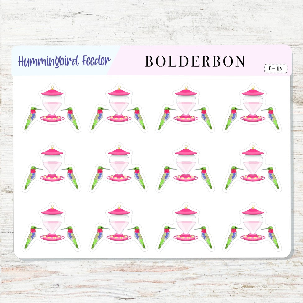 HUMMINGBIRD FEEDER || Icon Planner Stickers