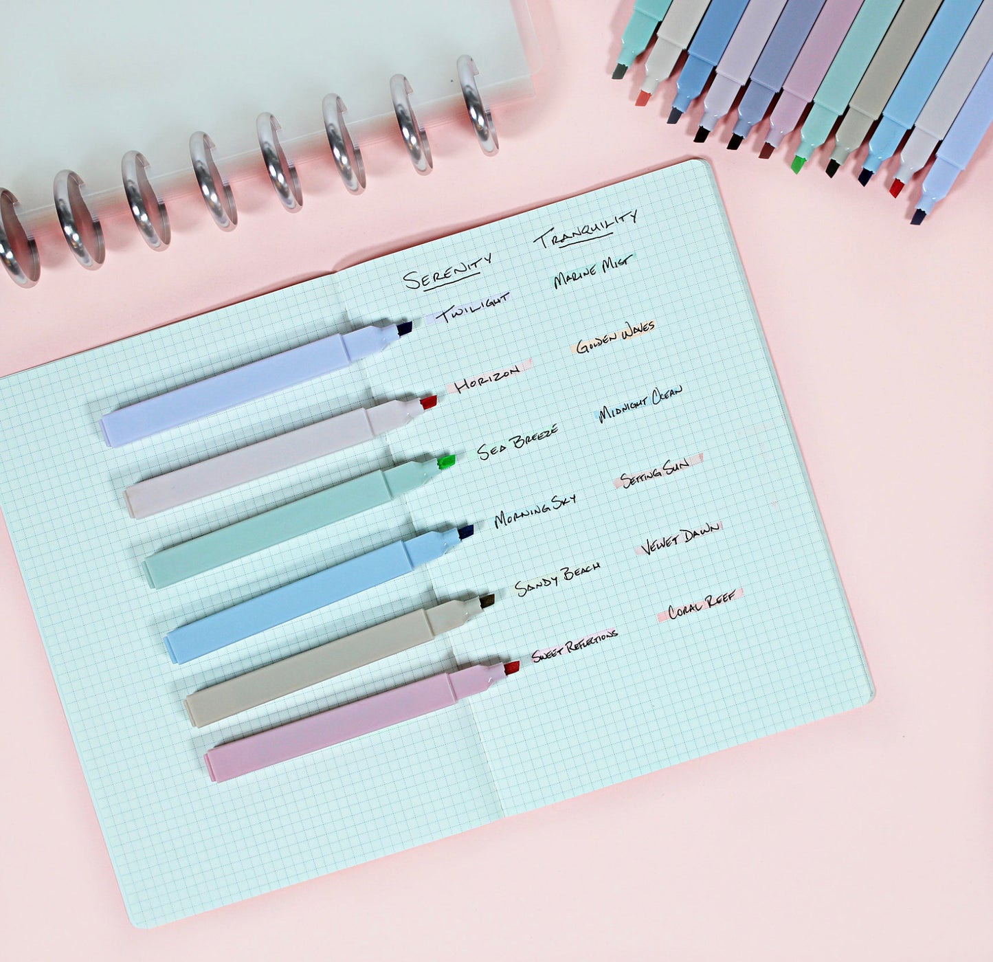 HIGHLIGHTERS || Aesthetic, Pastel, Soft Tip, Chisel, Marker Pen, Assorted Colors, No Bleed Highlighters for Journaling Planner Bible