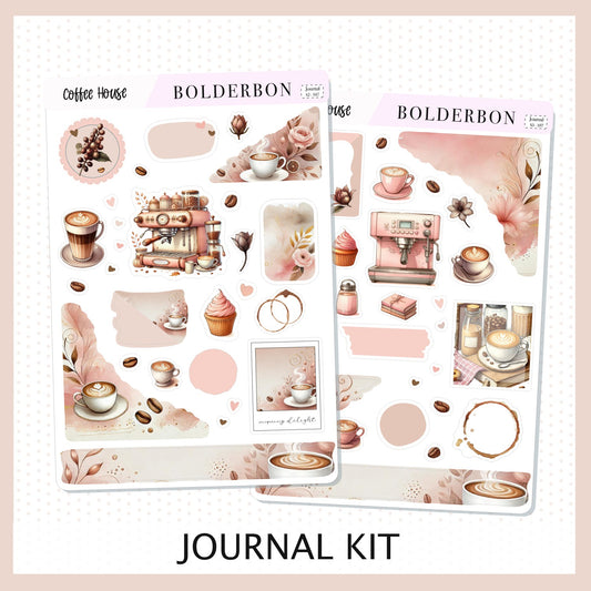 COFFEE HOUSE || Journal Sticker Kit