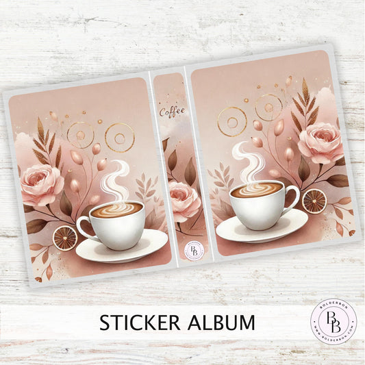 MORNING DELIGHT || Sleeve Sticker Album, Coffee Lover Gift