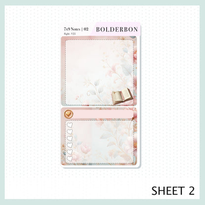 FEBRUARY 7x9 Notes Kit || Planner Sticker Kit for Erin Condren Dashboard