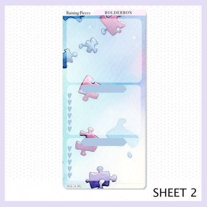 RAINING PIECES Hobonichi Weeks || Planner Sticker Kit