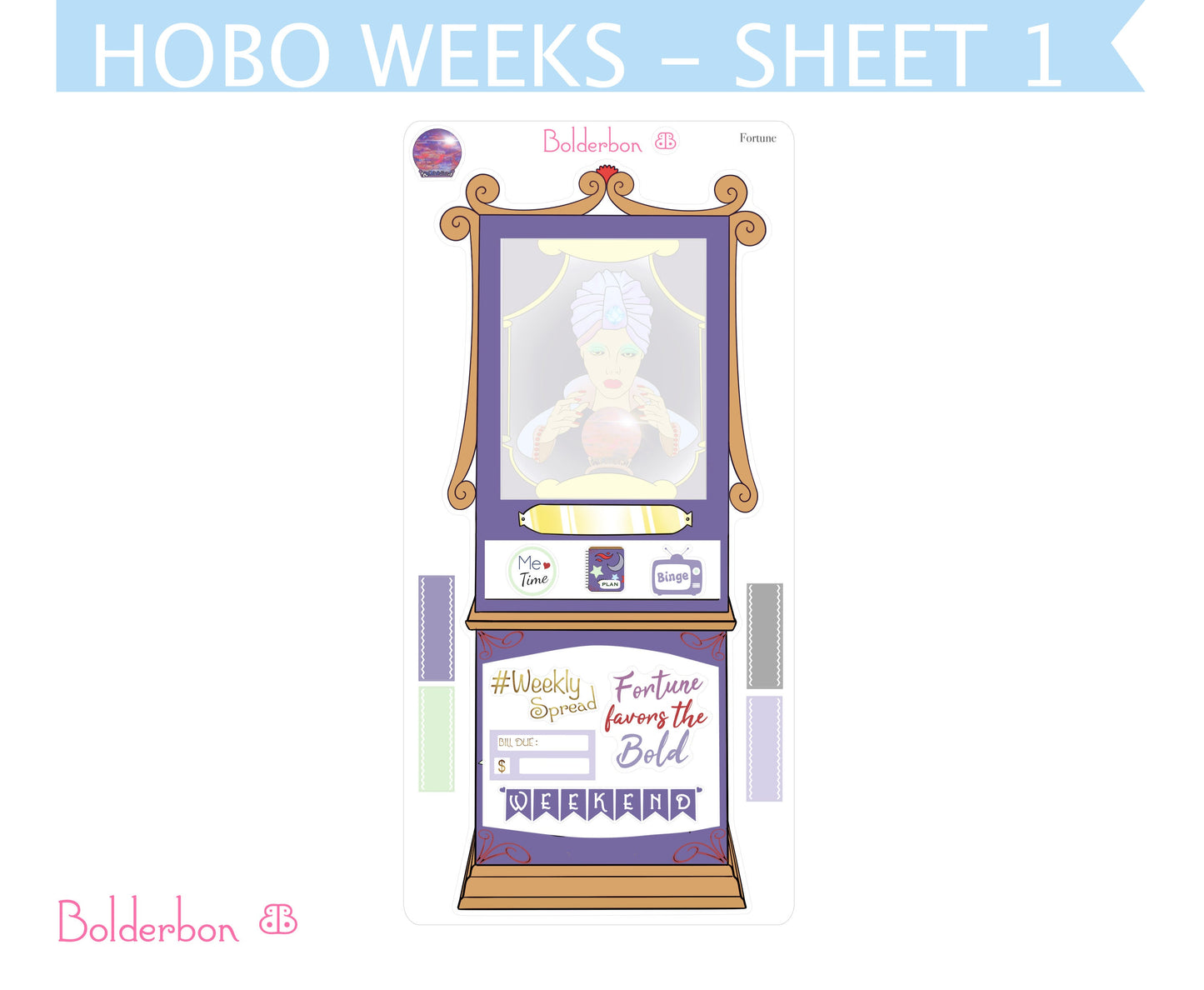 FORTUNE || Hobonichi Weeks Planner Sticker Kit