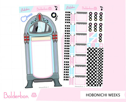 JUKEBOX || Hobonichi Weeks Planner Sticker Kit