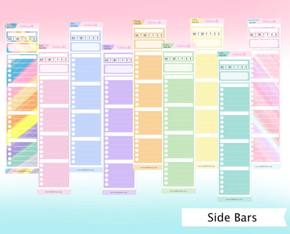 SIDEBAR STICKERS || Checklist Planner Stickers for Erin Condren, Hobonichi Cousin, and More!