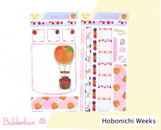 PEACHY KEEN || Hobonichi Weeks Planner Sticker Kit