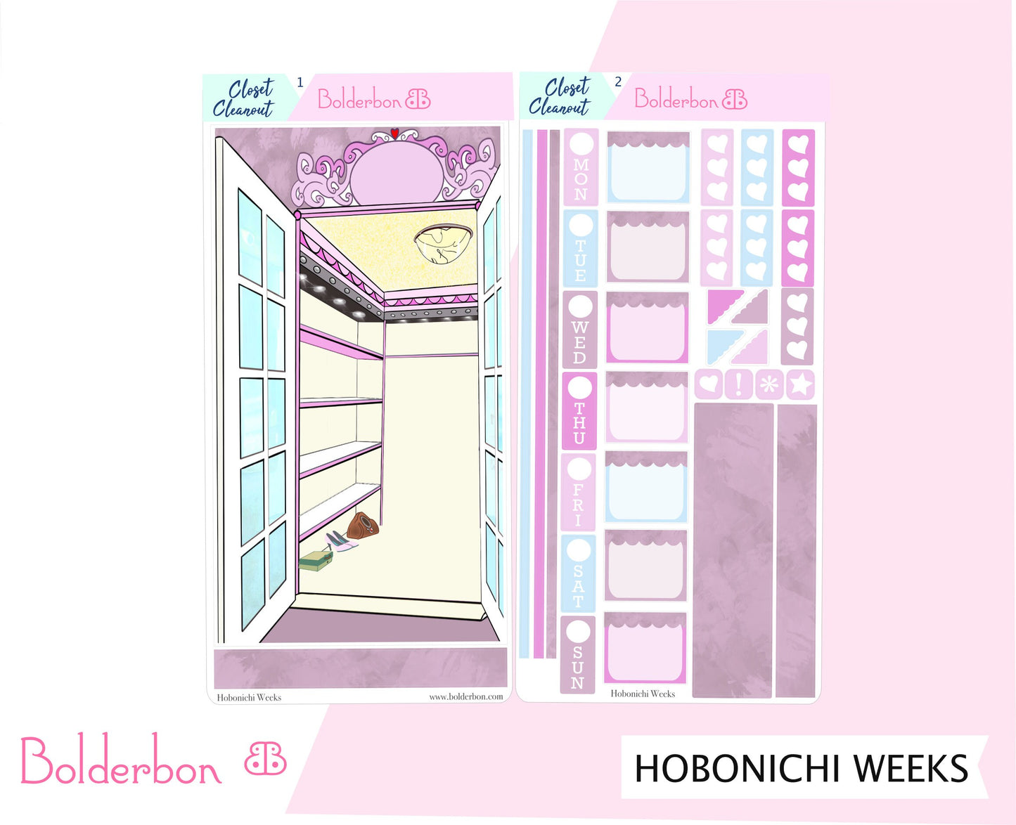 CLOSET CLEANOUT || Hobonichi Weeks Planner Sticker Kit