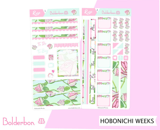 ROSE || Hobonichi Weeks Planner Sticker Kit