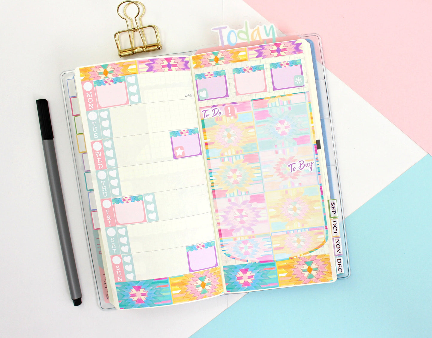 TAPESTRY || Hobonichi Weeks Planner Sticker Kit