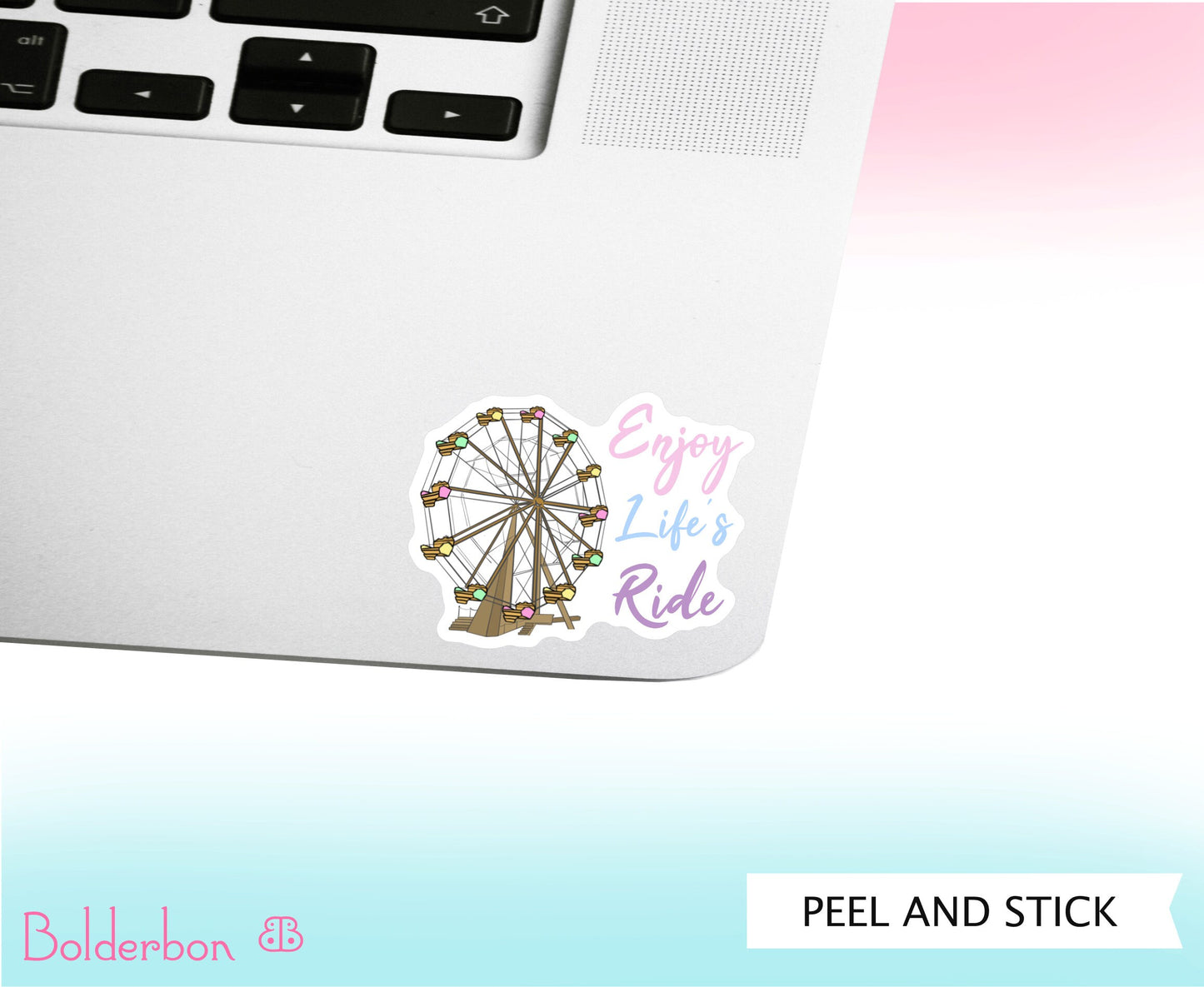 ENJOY LIFE'S RIDE || Cute Vinyl Sticker