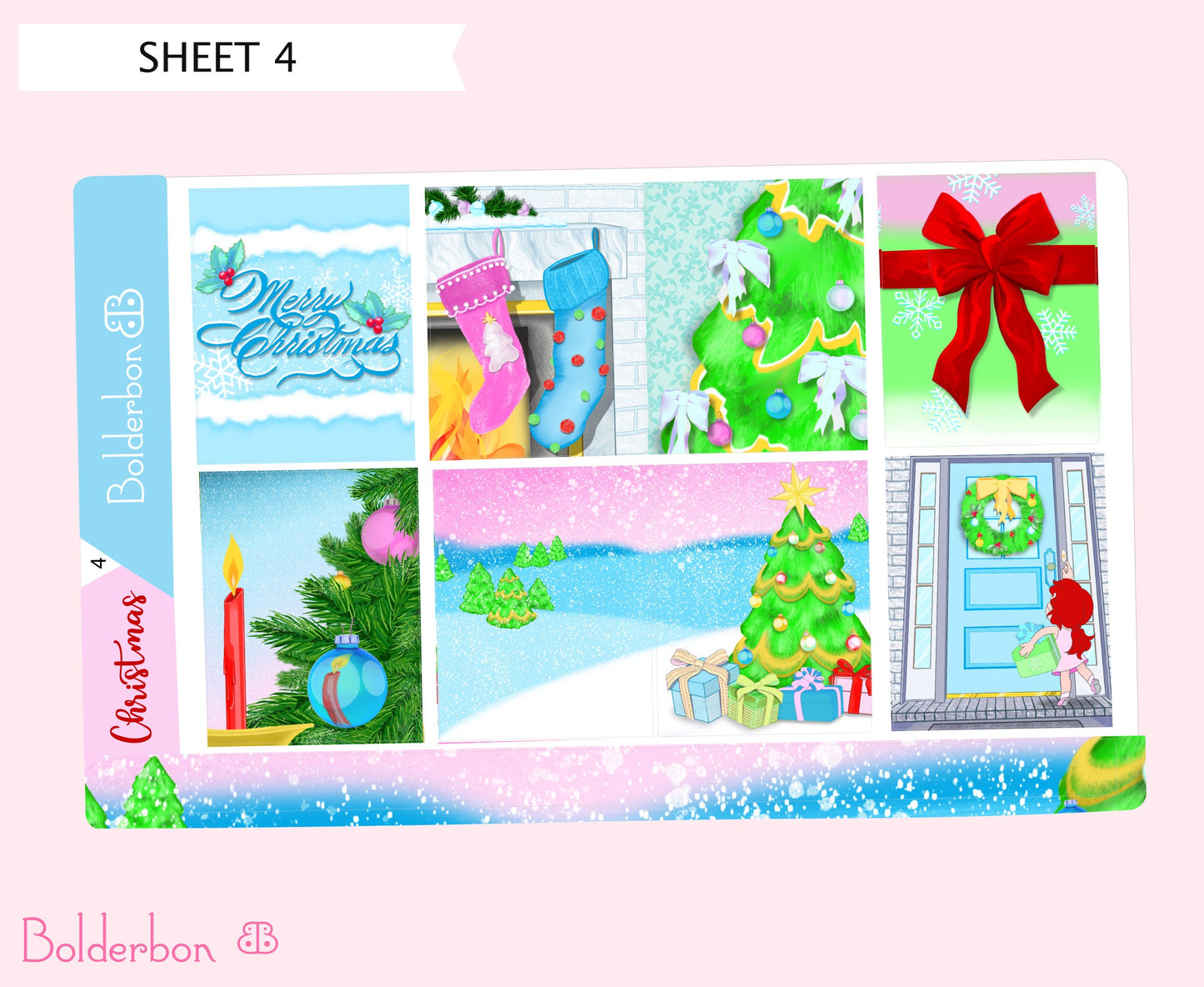 CHRISTMAS || 7x9 Vertical Planner Sticker Kit