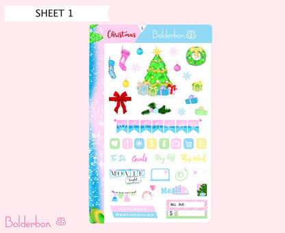 CHRISTMAS || 7x9 Vertical Planner Sticker Kit