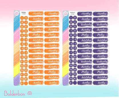 DATE COVER STICKERS || Planner Stickers