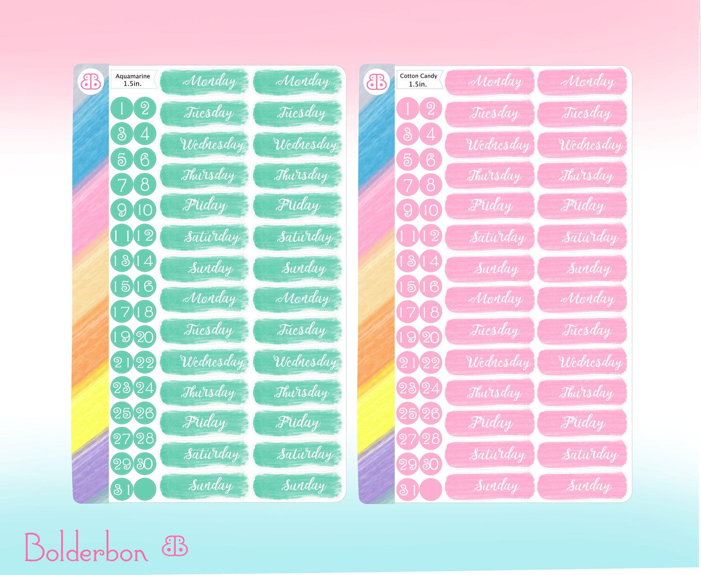 DATE COVER STICKERS || Planner Stickers