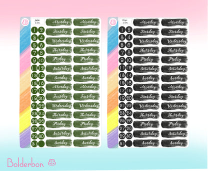 DATE COVER STICKERS || Planner Stickers