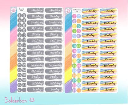 DATE COVER STICKERS || Planner Stickers