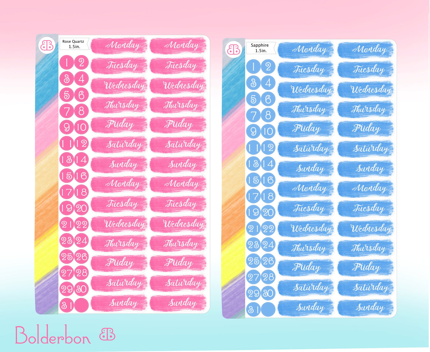 DATE COVER STICKERS || Planner Stickers