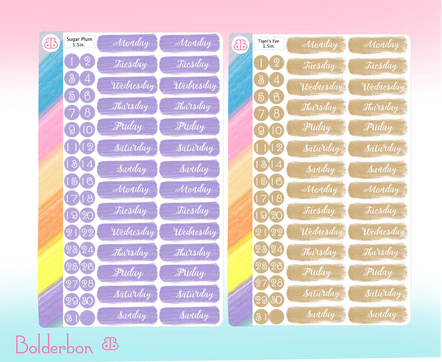 DATE COVER STICKERS || Planner Stickers