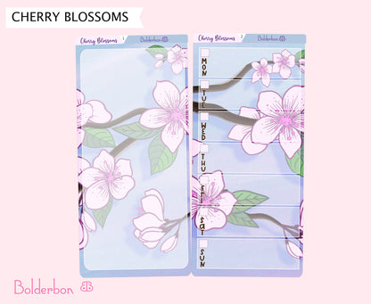 CHERRY BLOSSOMS || Hobonichi Weeks Planner Sticker Kit