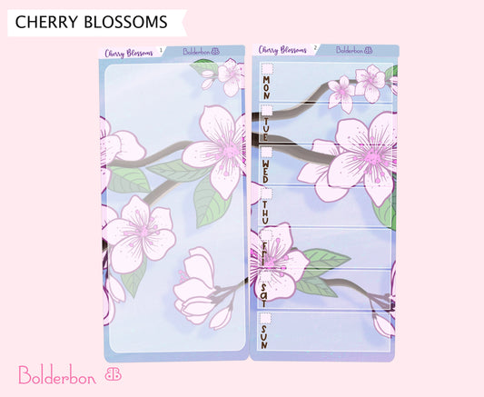 CHERRY BLOSSOMS || Hobonichi Weeks Planner Sticker Kit