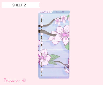 CHERRY BLOSSOMS || Hobonichi Weeks Planner Sticker Kit