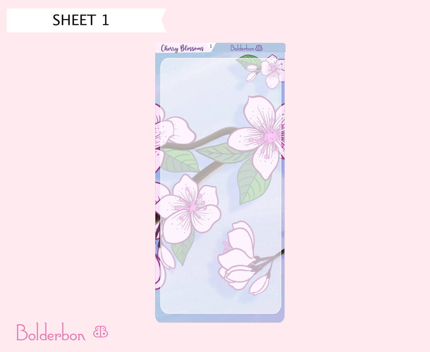 CHERRY BLOSSOMS || Hobonichi Weeks Planner Sticker Kit