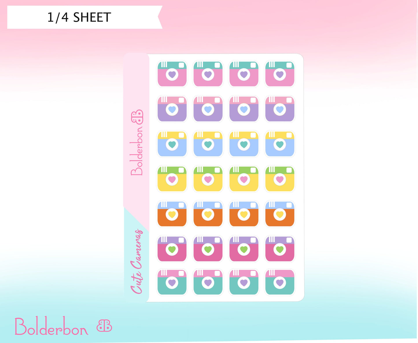 CUTE CAMERAS || Icon Planner Stickers