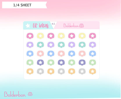 STAR ICONS || Functional Planner Stickers